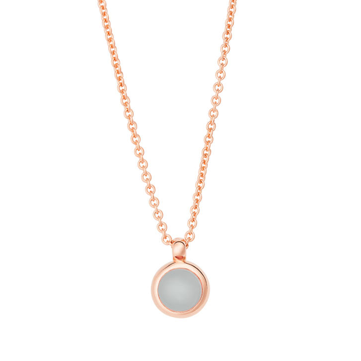Bron Sushi Anhänger 750 Roségold mit Aquamarin