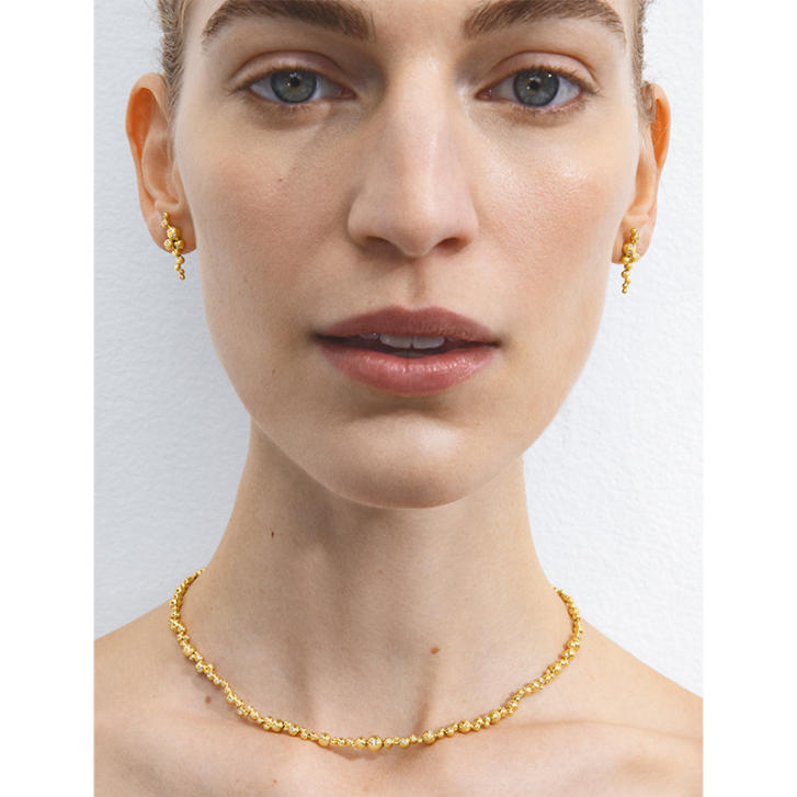 Moonlight Grapes Collier 750 Gelbgold mit Brillanten