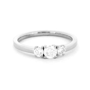 Argentum Collection Diamond Trilogie Ring 750...