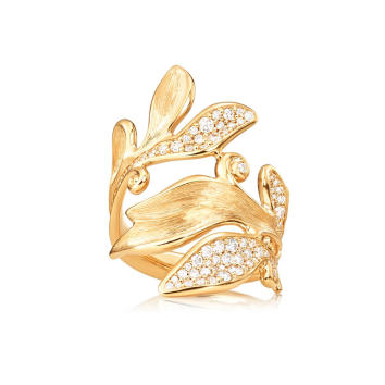 Forest Ring 750 Gelbgold mit Brillanten