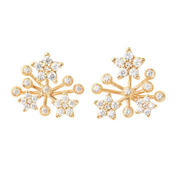 Shooting Stars Ohrringe 750 Gelbgold mit Brillanten