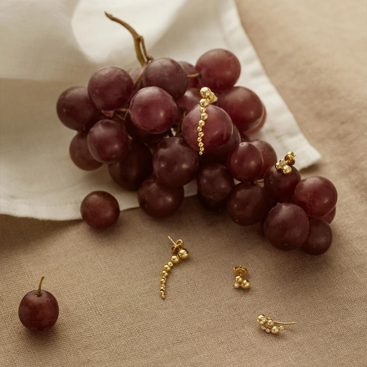 Moonlight Grapes Ohrringe 750 Gelbgold