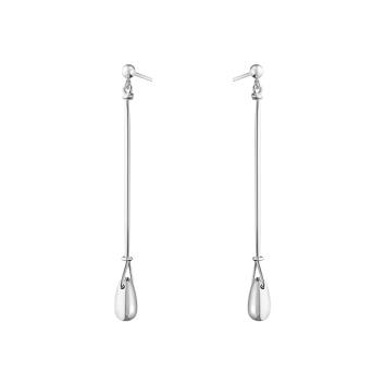 Vivianna Ohrringe 925 Silber mit Silberstein, lang