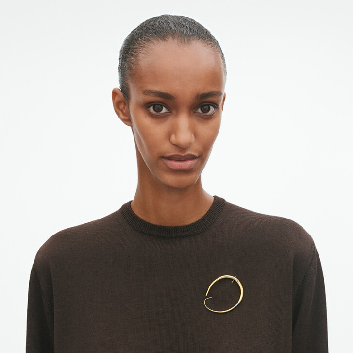 Offspring Brosche 750 Gelbgold, medium