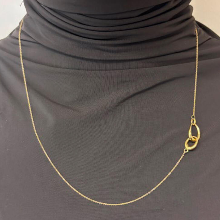 Offspring Lariat Kette 750 Gelbgold