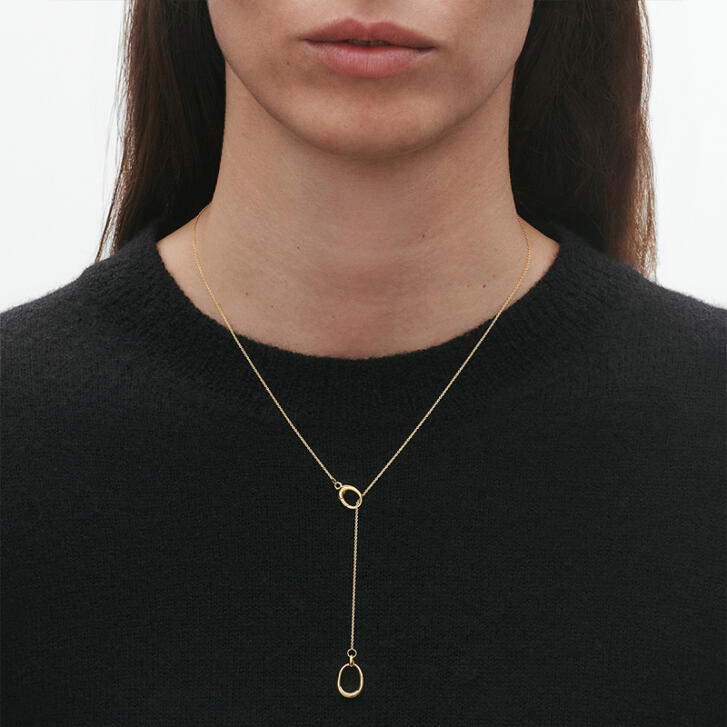 Offspring Lariat Kette 750 Gelbgold