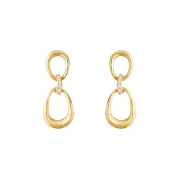 Offspring Ohrringe 750 Gelbgold mit Brillanten