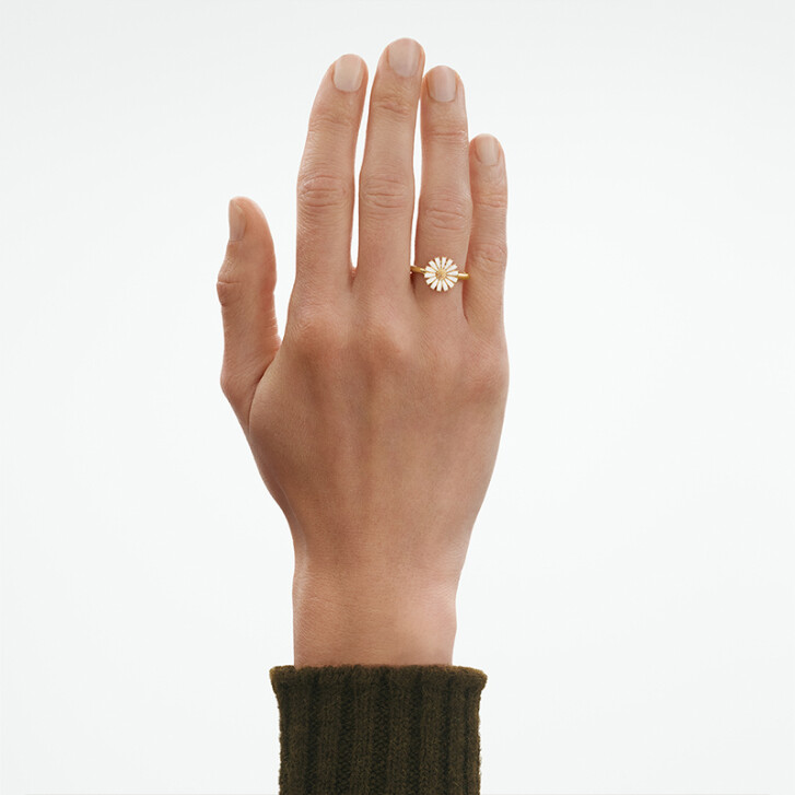 Daisy Ring 925 Silber vergoldet 54