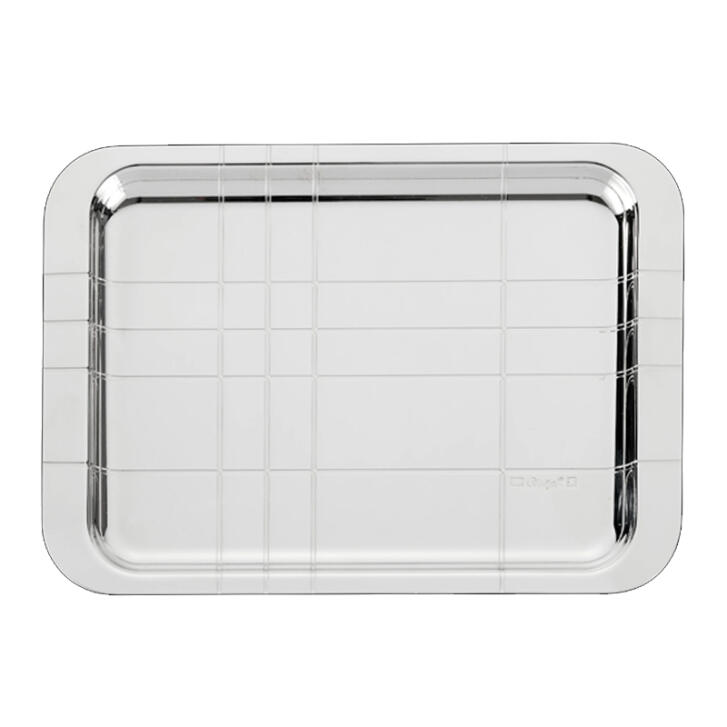 Graphik Tablett versilbert