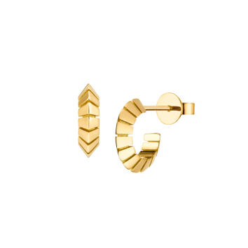 Classic Triangular Ohrstecker 750 Gelbgold