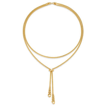 Entity Pendel Collier 750 Gelbgold mit Brillanten