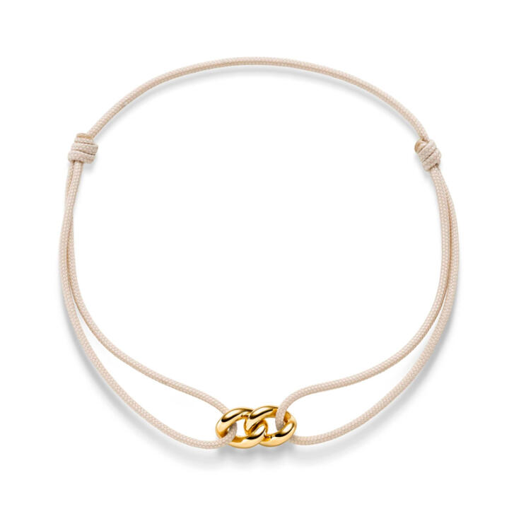 Entity Armband 750 Gelbgold, beige