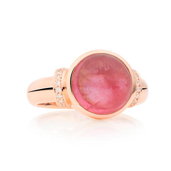Toujours Ajour Ring 750 Roségold mit rosa...