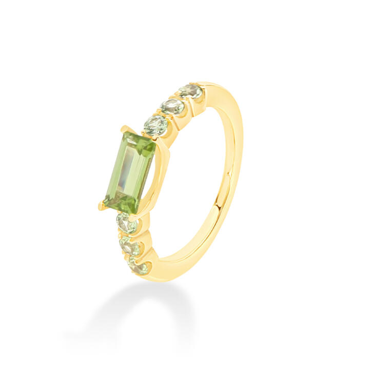 Argentum Collection Candy Ring 750 Gelbgold mit Peridot