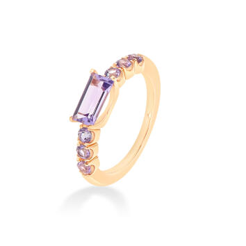 Argentum Collection Candy Ring 750 Roségold mit...