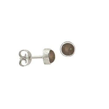 Horizon Ohrstecker 925 Silber rhodiniert mit grauem...
