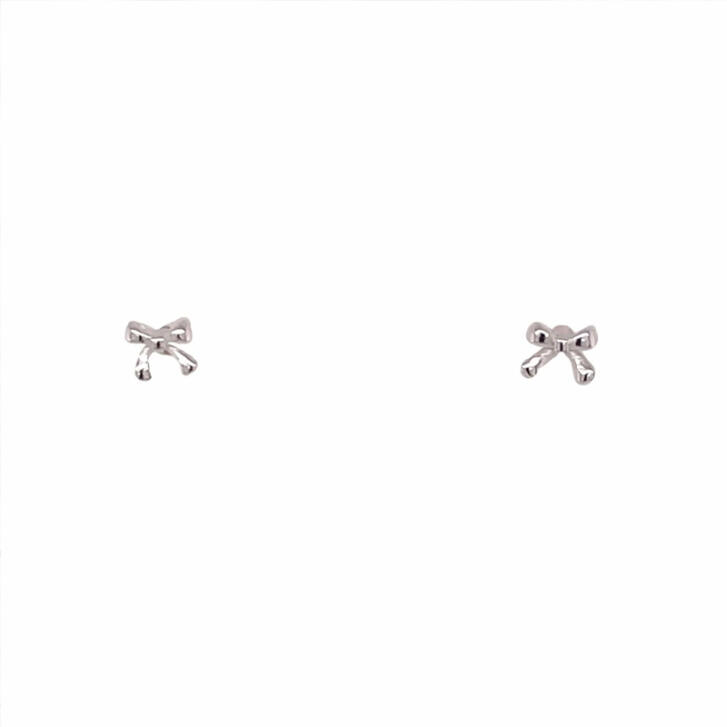 Bow Ohrstecker 925 Silber, mini