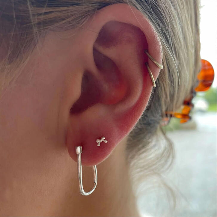 Bow Ohrstecker 925 Silber, mini