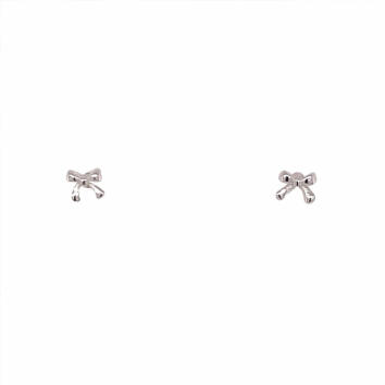 Bow Ohrstecker 925 Silber, mini