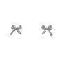 Bow Ohrstecker 925 Silber, groß