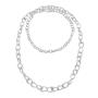 Offspring Kette im Verlauf 925 Silber