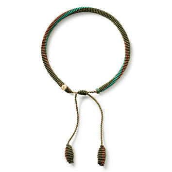 Life Armband OL Mocha 750 Gelbgold
