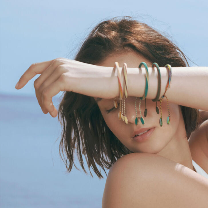 Life Armband OL Seashell 750 Gelbgold