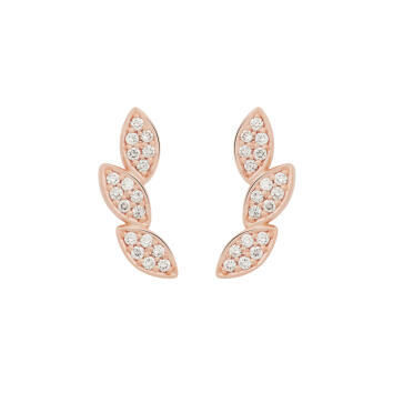 Bron Poppy Ohrstecker 750 Roségold mit Brillanten