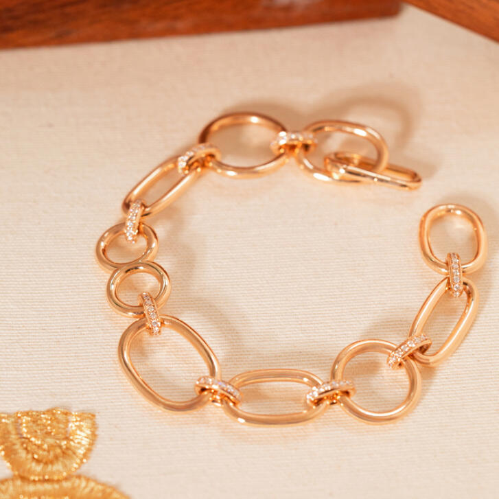 Bron Poppy Armband 750 Roségold mit Brillanten