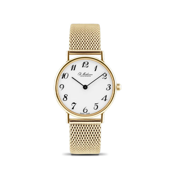Ole Mathiesen Damen Armbanduhr 1962 Classic Ø 28 mm vergoldet