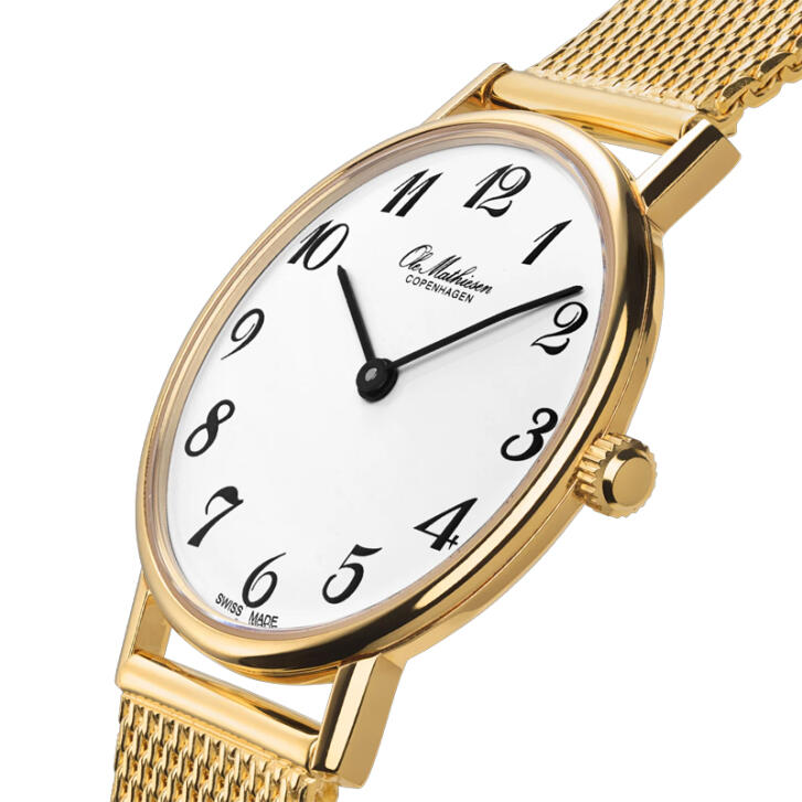 Ole Mathiesen Damen Armbanduhr 1962 Classic Ø 28 mm vergoldet