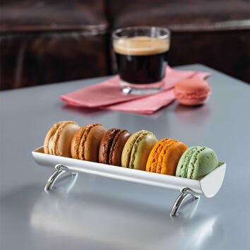 Macaronschale Sweet versilbert