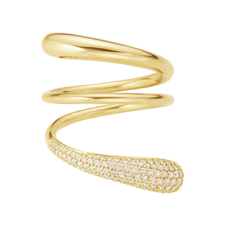 Mercy Twist Ring 750 Gelbgold mit Brillanten