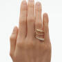 Mercy Twist Ring 750 Gelbgold mit Brillanten