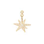 Funky Stars Ohrring Einhänger 750 Gelbgold mit Brillanten