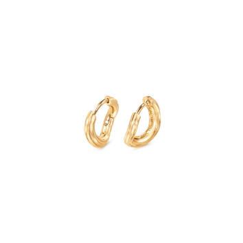 Under The Sea Creolen 750 Gelbgold, mini