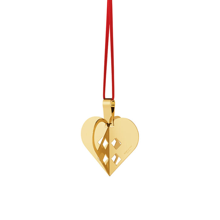 Christmas Ornament 2025 Herz vergoldet