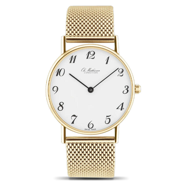 Ole Mathiesen Damen Armbanduhr 1962 Classic Ø 33 mm vergoldet