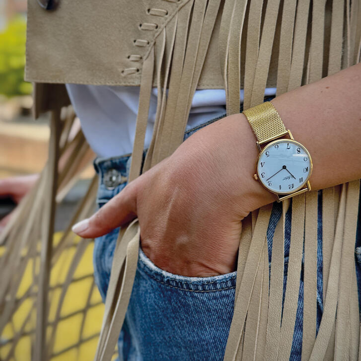 Ole Mathiesen Damen Armbanduhr 1962 Classic Ø 33 mm vergoldet