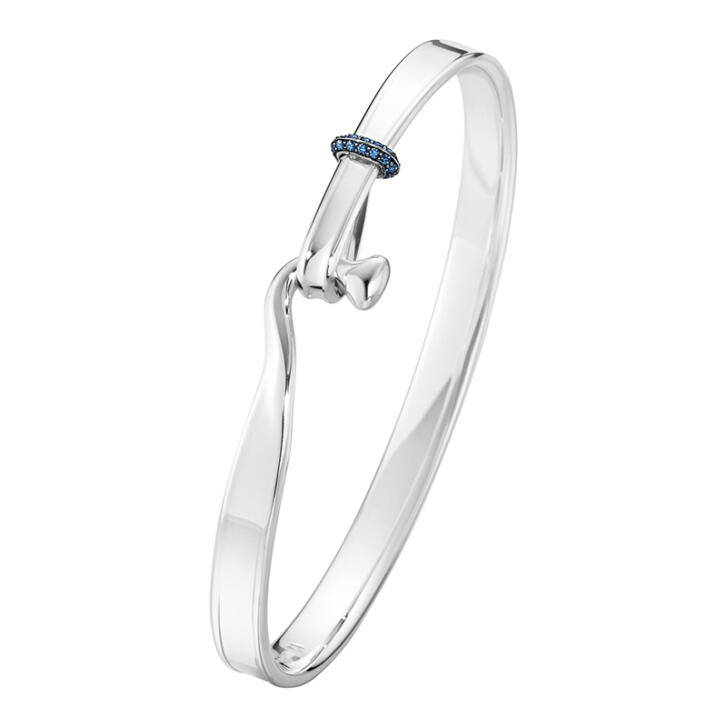 GJ Torun Armreif 925 Silber mit blauem Saphir