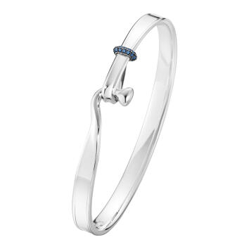 GJ Torun Armreif 925 Silber mit blauem Saphir