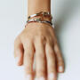 GJ Torun Armreif 750 Gelbgold & 925 Silber mit champagner Brillanten