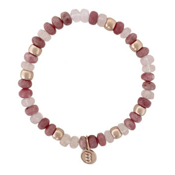 Reflex Armband Mix 750 Roségold mit rosa Beryll...