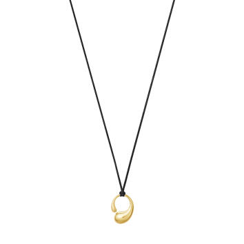 Mercy Anhänger 750 Gelbgold mit Textilkordel, medium