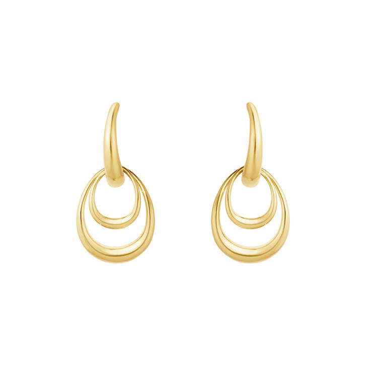 Offspring double Ohrringe 750 Gelbgold, klein