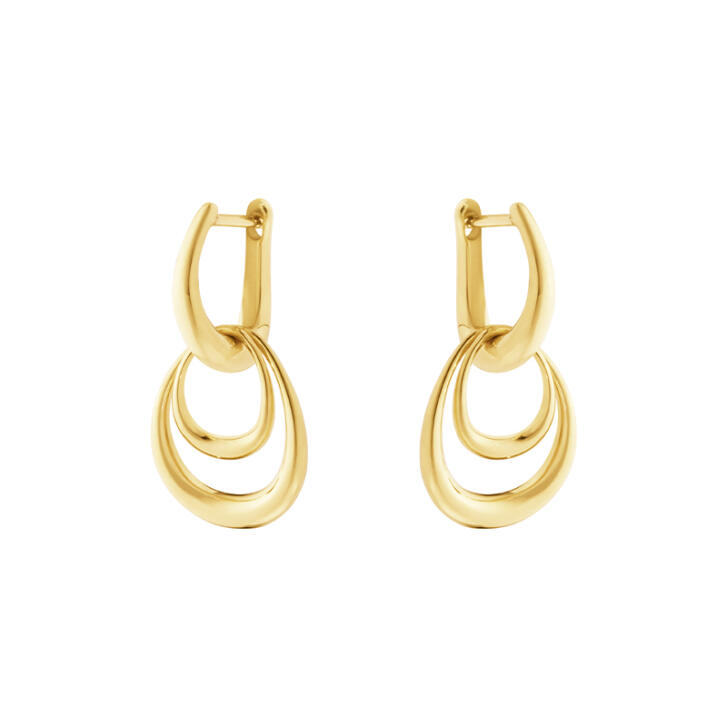 Offspring double Ohrringe 750 Gelbgold, klein