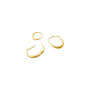 Offspring double Ohrringe 750 Gelbgold, klein