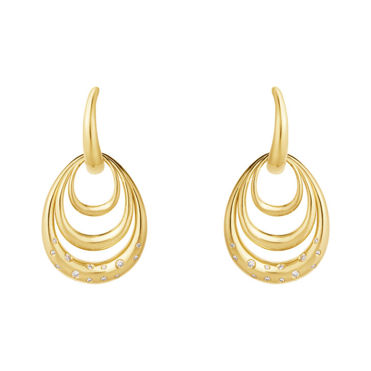 Offspring Ohrringe 750 Gelbgold mit Brillanten