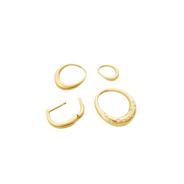 Offspring Ohrringe 750 Gelbgold mit Brillanten