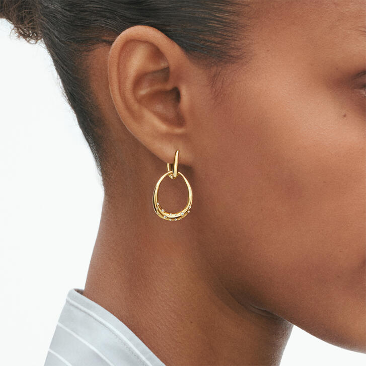 Offspring Ohrringe 750 Gelbgold mit Brillanten